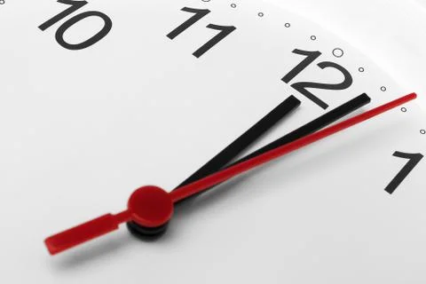 Clock face too late Stock Photos