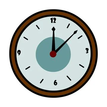 Clock face vector illustration Stock Illustration