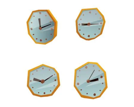 Clock face watch vector illustration Stock Illustration