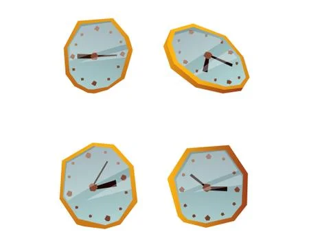 Clock face watch vector illustration 스톡 일러스트