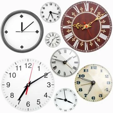 Clock faces Stock Photos