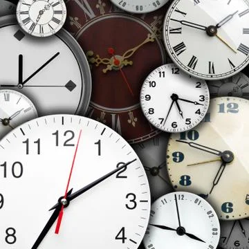Clock faces Stock Photos
