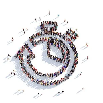 Clock fast mail delivery 3D rendering Stock Illustration