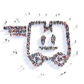 Clock fast mail delivery 3D rendering Stock Illustration