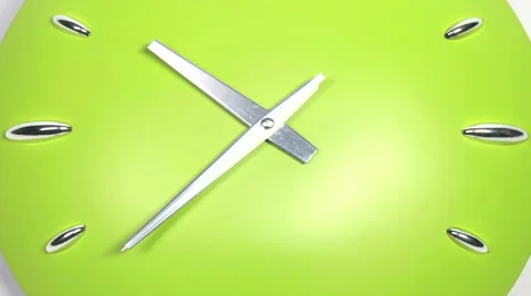 Clock Fast Time Zoomed Moving Forward High Speed Video stock 55283180