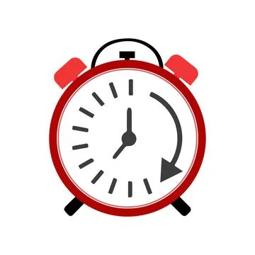 Clock flat style, Clock icon watches vector illustration 스톡 일러스트