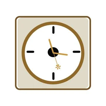 Clock flat style, Clock icon watches vector illustration Stockillustratie