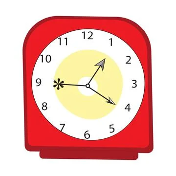 Clock flat style, Clock icon watches vector illustration Stockillustratie