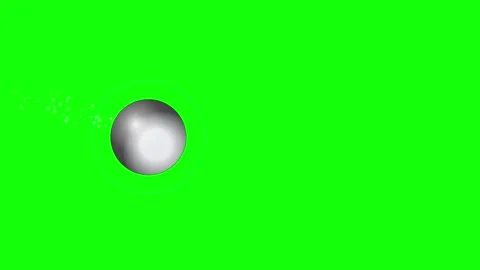Clock Floating on Green Screen Chroma Key Background Stock Footage 336956766