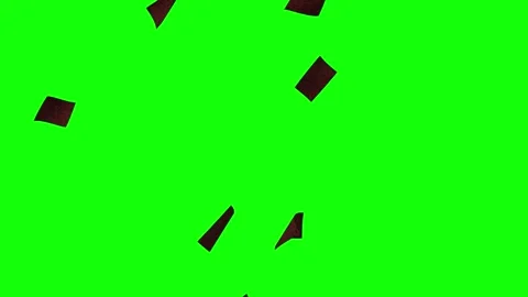 Clock Flying - Chroma Key Green Screen Footage Stock Footage 346201972