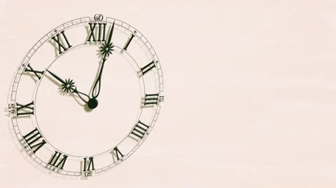 Clock Stock Footage 8995372