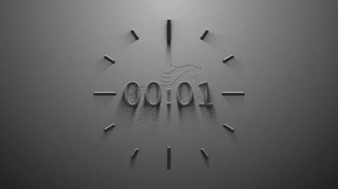 Clock Video stock 33066789