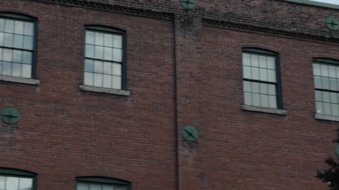 Clock in Front of Christmas Tree Outside Stock Footage 112951840