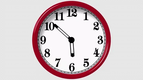 Clock fuill circle mooving loopable time lapse Stock Footage 270219309