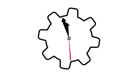 Clock gear animation Stock Footage 312938416