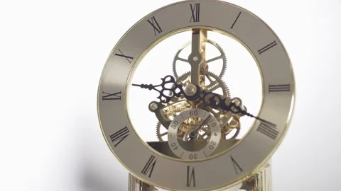 Clock Gear With Moving Cogs Showing The Passing Of Time Short Life. Stock Footage 162652357