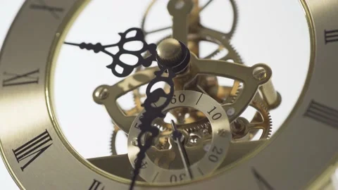 Clock Gear With Moving Cogs Showing The Passing Of Time Short Life. Stock Footage 162652649