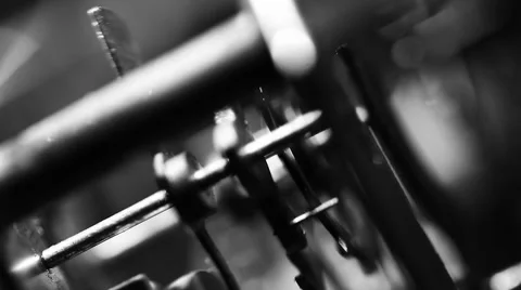 Clock Gear system Stock Footage 51061416