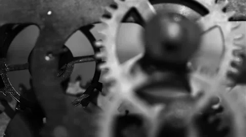 Clock Gear system Video stock 51061538