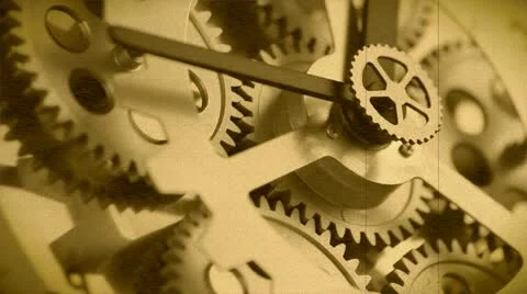 Clock gears Video stock 11372926