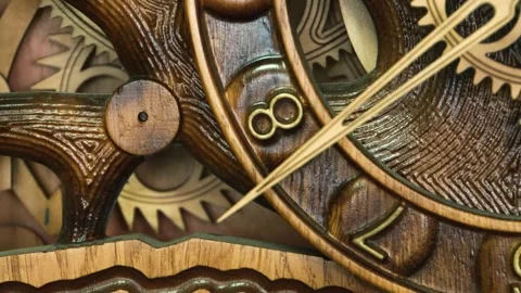 Clock gears Stock Footage 327863435