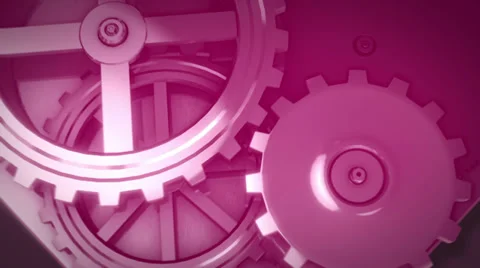 Clock gears in heart shape Stock Footage 39908256