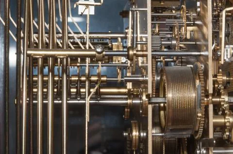 Clock Gears Stockfoto's