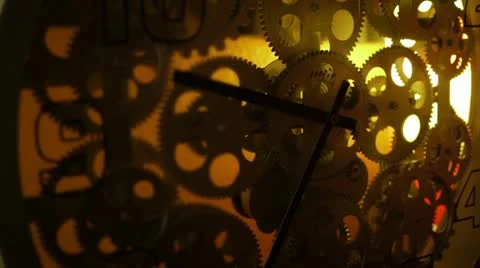 Clock Gears Timelapse Stock Footage 12490058
