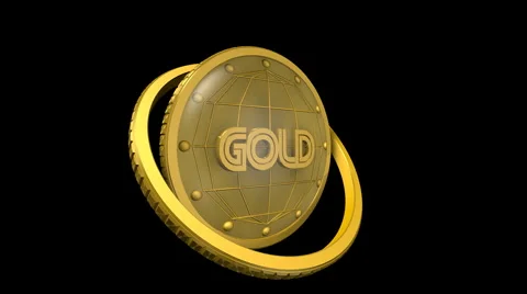 Clock gold and alpha channel Stock-Footage 907835