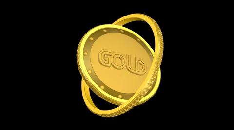 Clock gold time  and alpha channel Video stock 907800