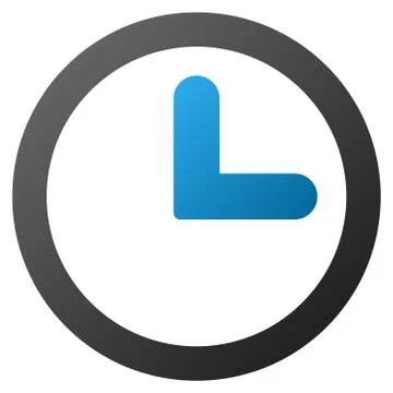 Clock Gradient Vector Icon Illustrazione stock