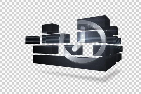 Clock graphic on abstract screen Stock Illustration