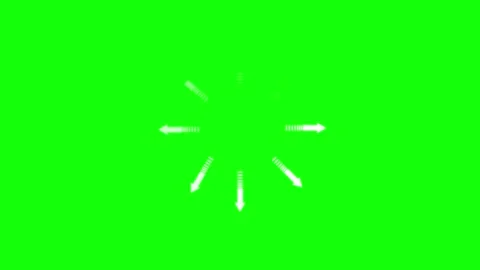 Clock Green Screen Chroma Key Element Video stock 343928845