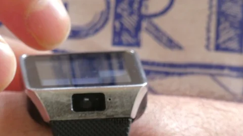 Clock on hand. boke Stock Footage 105690230