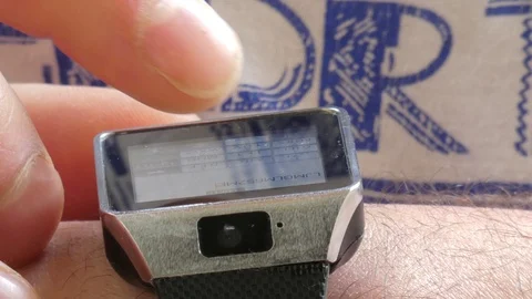 Clock on hand. boke Stock Footage 105690454