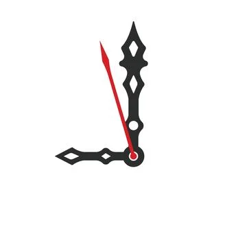 Clock hand element vector design template イラスト素材