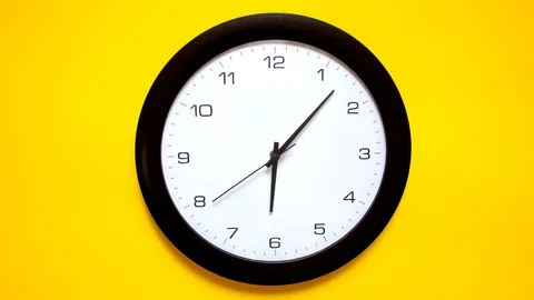 The clock hand moves back and forth Stock Footage 116298489
