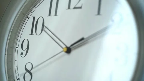 Clock hands bench moving macro view Stock-Footage 130313579
