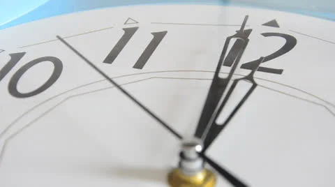 Clock hands close up Stock-Footage 23600316