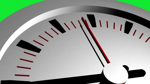 Clock Hands Closeup with Moving Second Hand Stock Footage 305393763