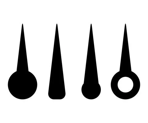 Clock hands design template. Time pointers symbol. Template design. Vector il 스톡 일러스트