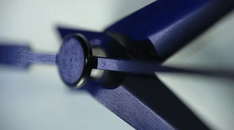 Clock hands extreme close up. Center of  clock. Quartz Video stock 43740741