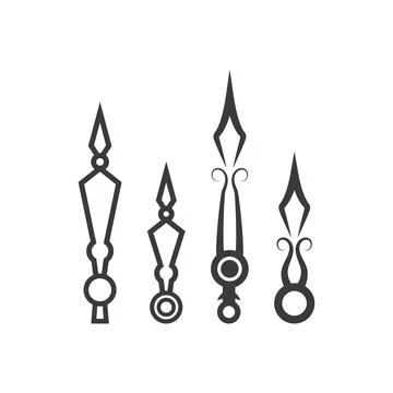 Clock hands icon Stock Illustration