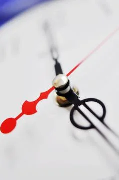 Clock hands Stock Photos