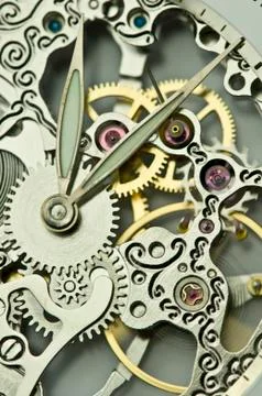 Clock hands Stock Photos