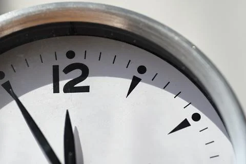 Clock with hands Foto stock