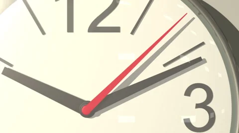 Clock with hands tapping impatiently, 3D animation Stock Footage 46527997