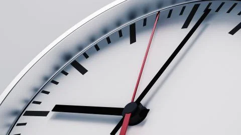 Clock hanging at the wall Stock Illustration