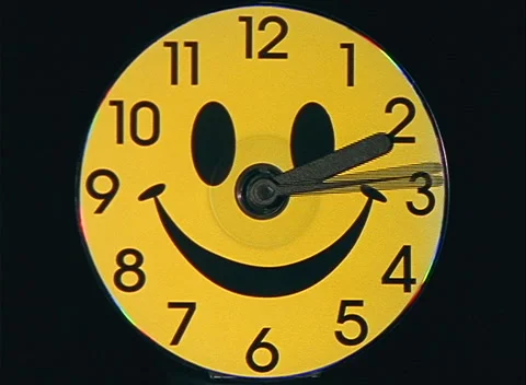 Clock Happy Face timelapse Stock Footage 230929647