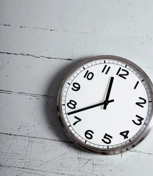 Clock in house Stock Photos